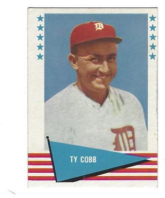 1961 Fleer Baseball Greats #14 Ty Cobb Detroit Tigers VG/EX 
