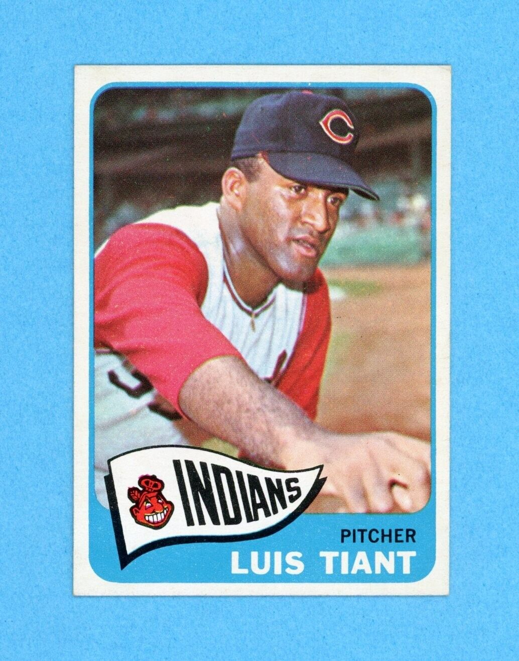1965 Topps #145 Luis Tiant Cleveland Indians Rookie Baseball Card Ex/Mt - NM
