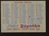 1957 Topps Baseball 1st / 2nd Bazooka Checklist