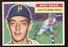 1956 Topps Baseball Card #13 Roy Face Autographed EX Hologram