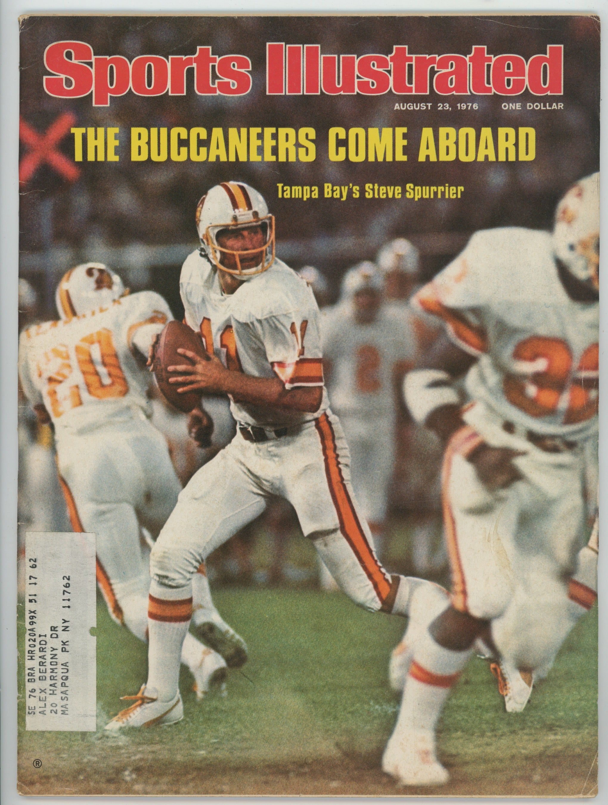 Steve Spurrier • Tampa Bay "The Buccaneers Come Aboard" 8/23/76  Sports Illustrated ML