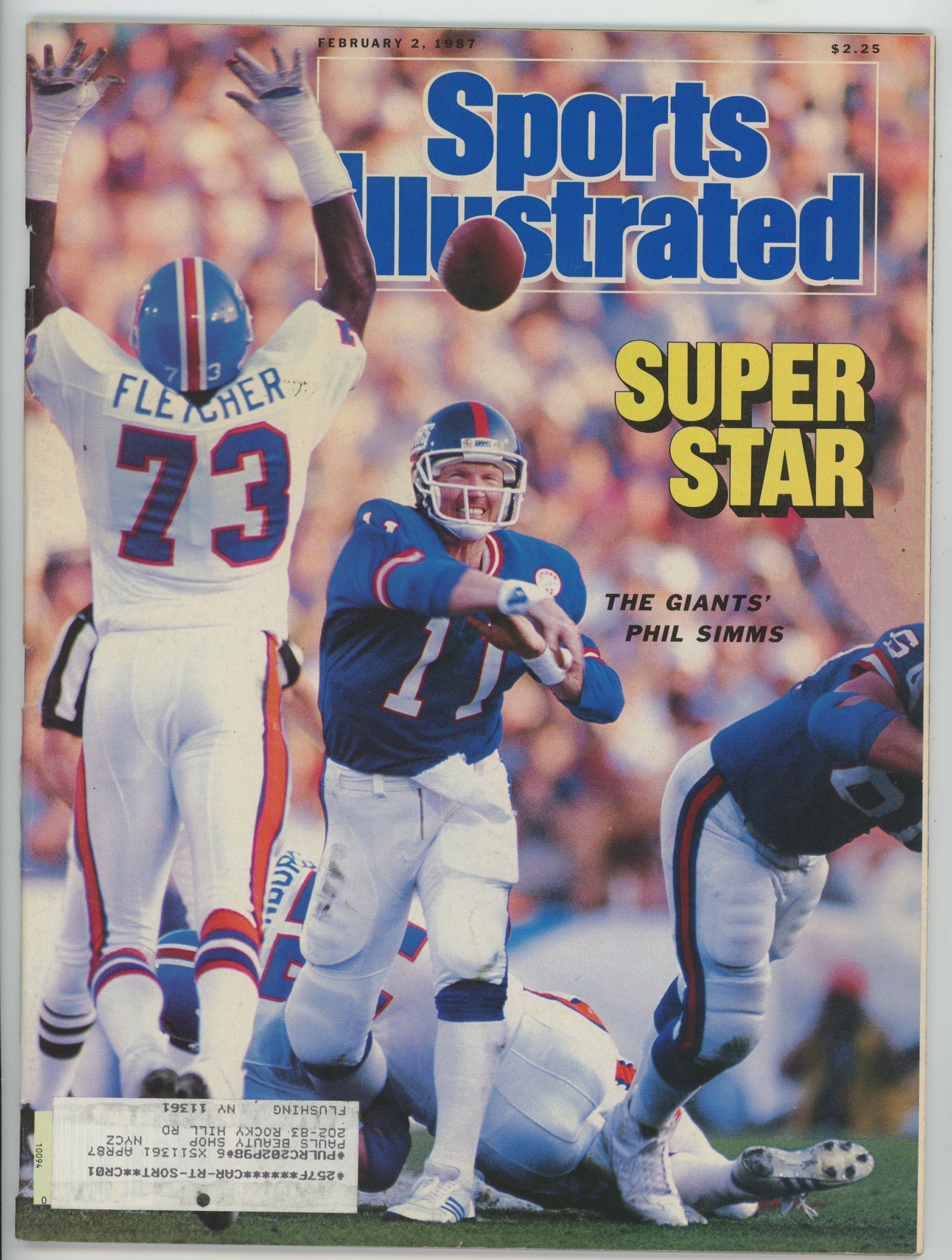 Phil Simms • NY Giants "Super Star" 2/2/87  Sports Illustrated ML