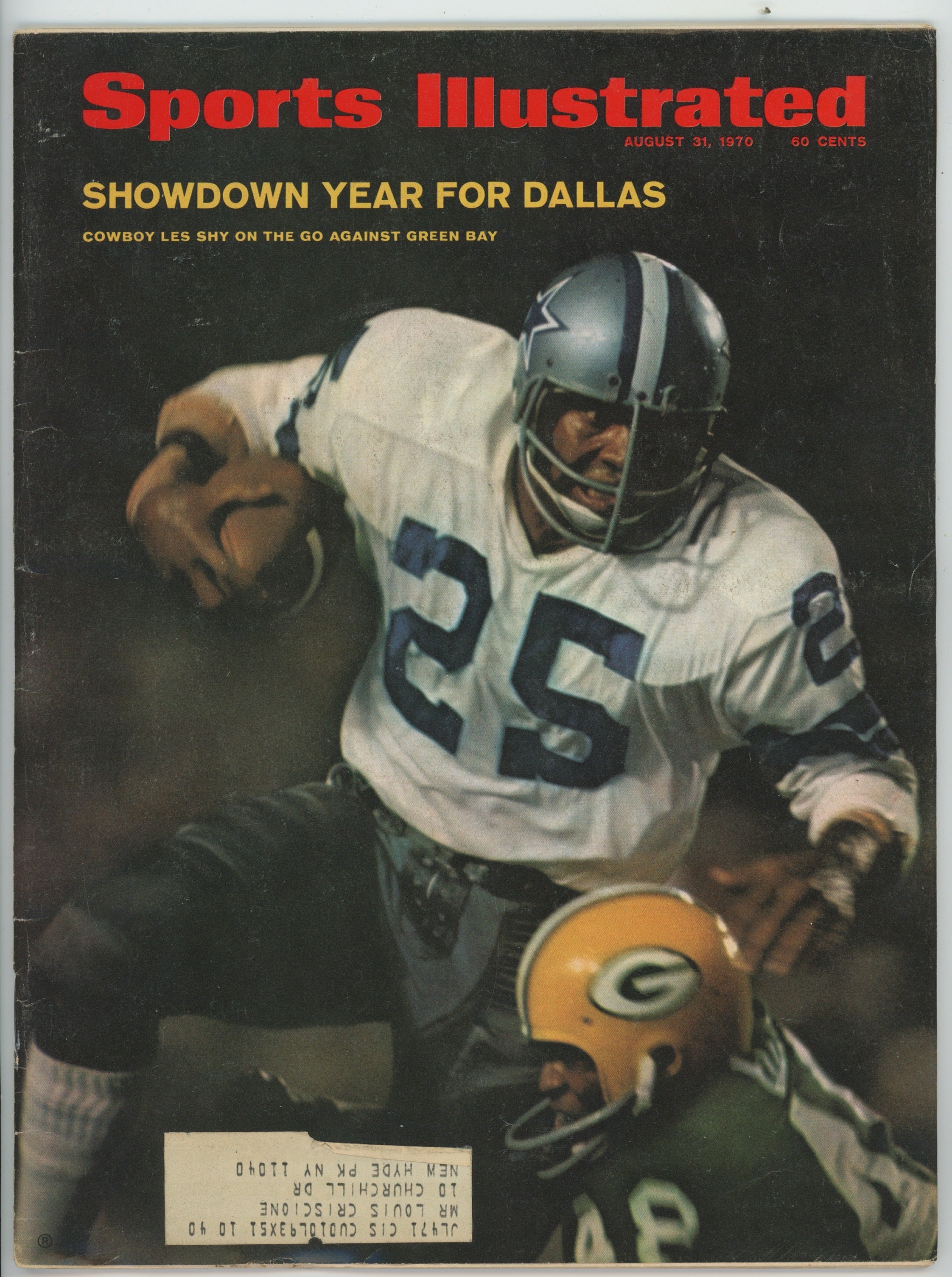 Les Shy • Dallas Cowboys "Showdown Year for Dallas" 8/31/70  Sports Illustrated ML