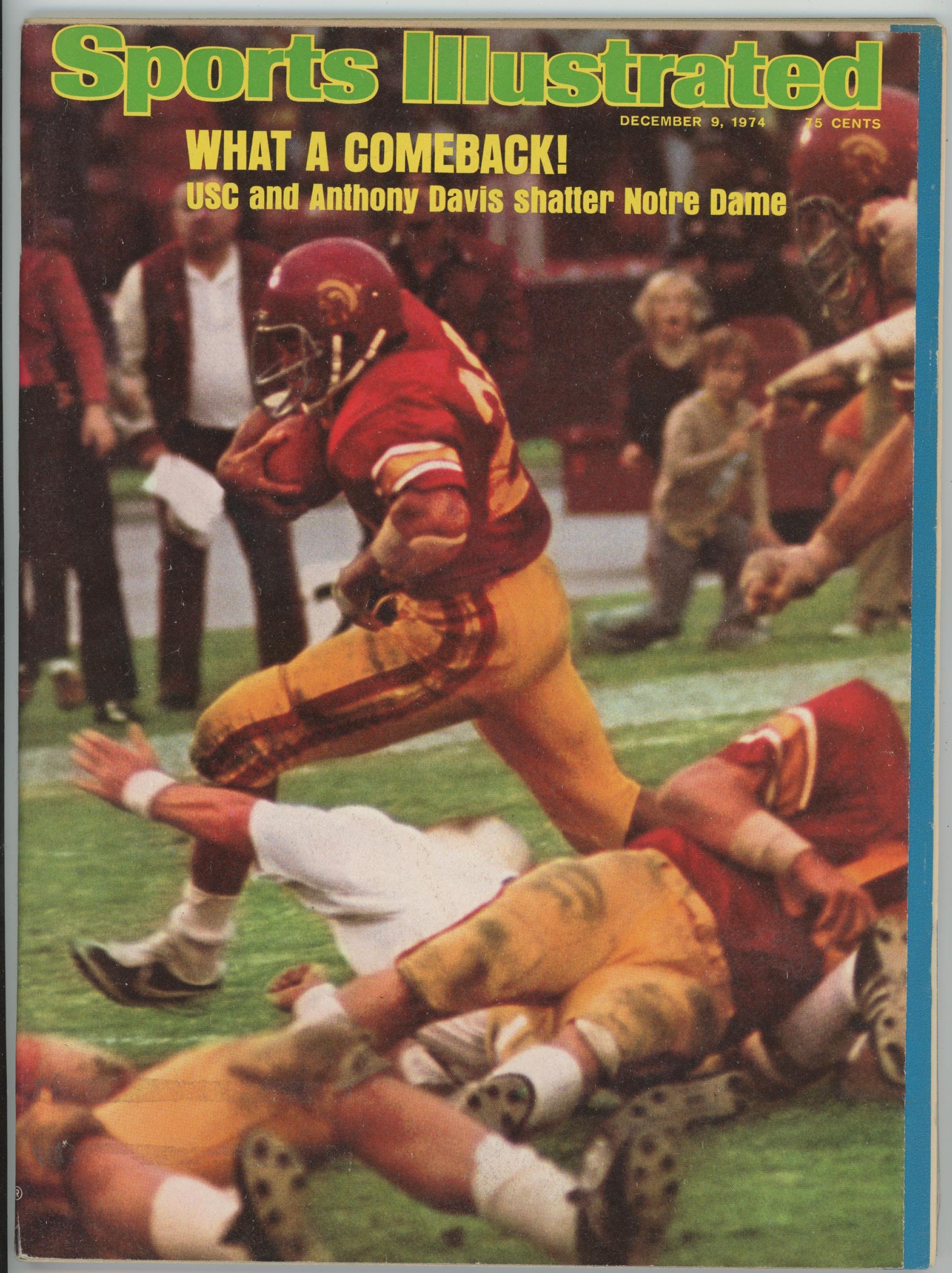 Anthony Davis • USC "What a Comeback!" 12/9/74  Sports Illustrated RML