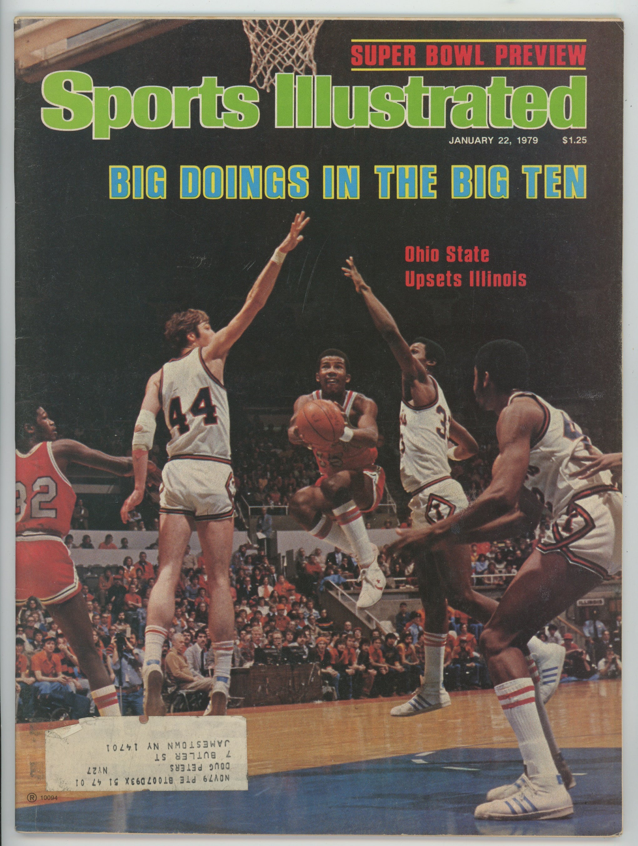 Ohio State Upsets Illinois "Big Doings in the Big Ten" 1/22/79 Sports Illustrated ML