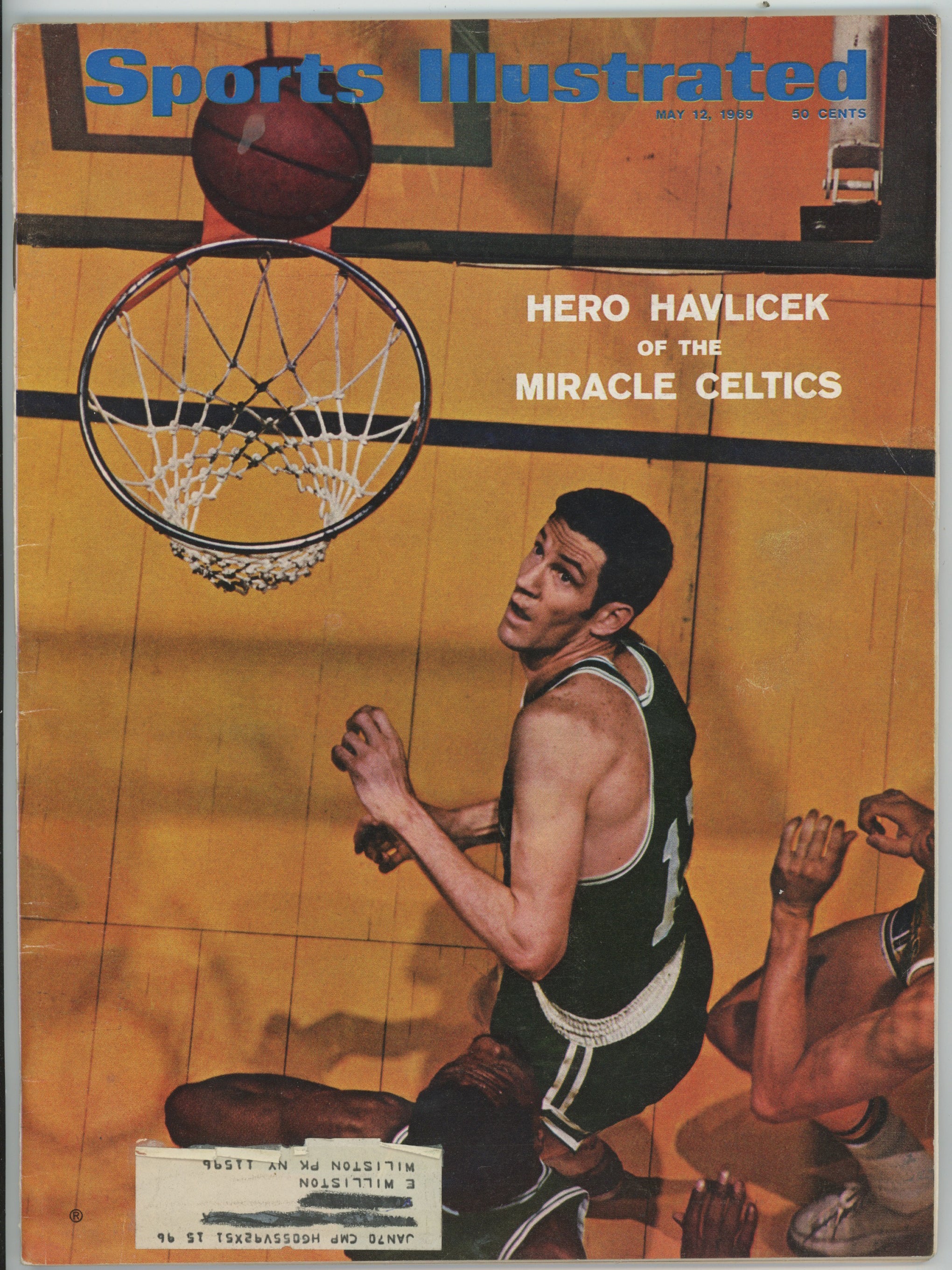 John Havlicek Boston Celtics "Hero Havlicek of the Miracle Celtics" 5/12/69 Sports Illustrated ML