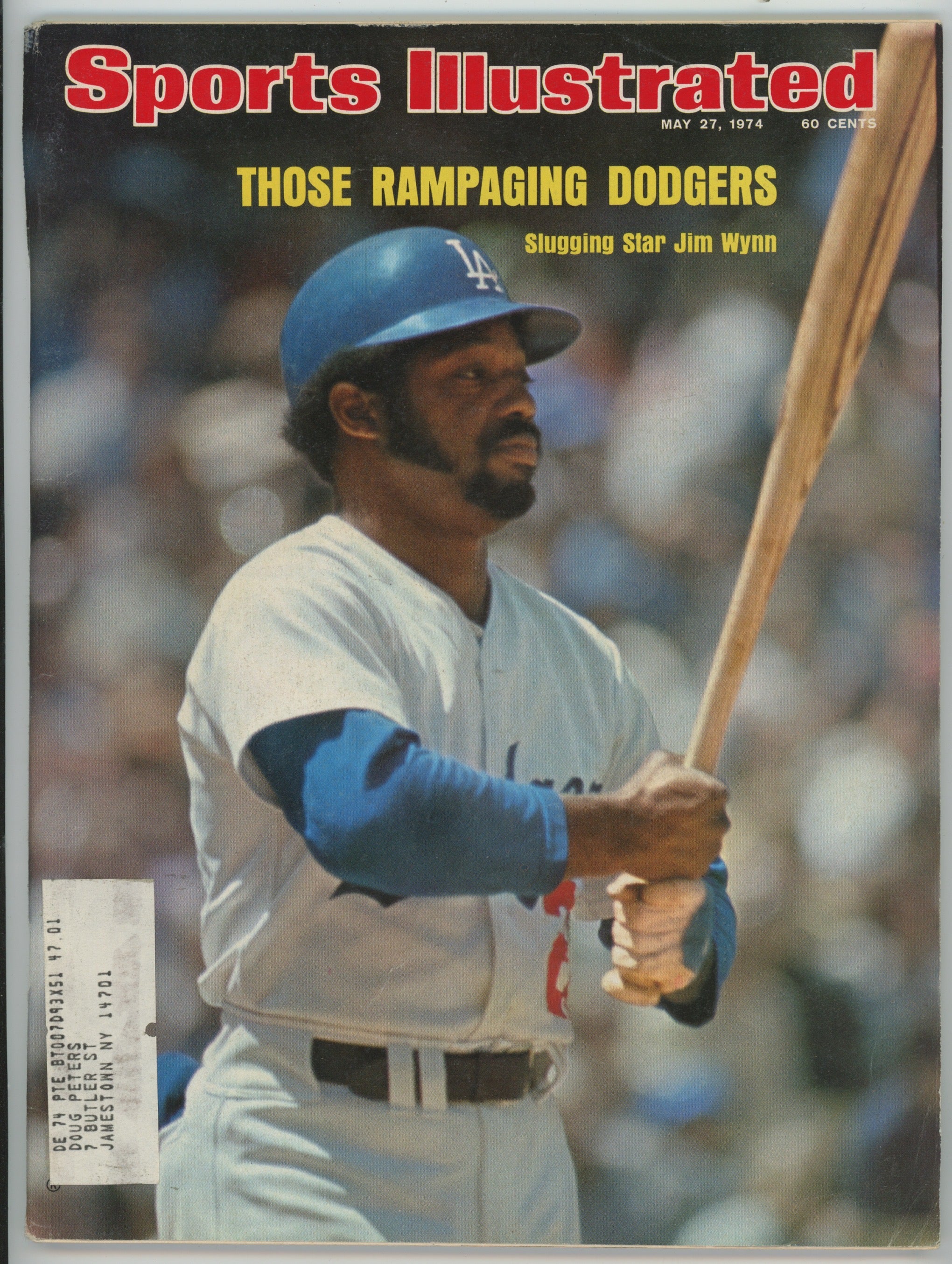Jim Wynn L.A. Dodgers "Those Rampaging Dodgers" 5/27/74 Sports Illustrated ML