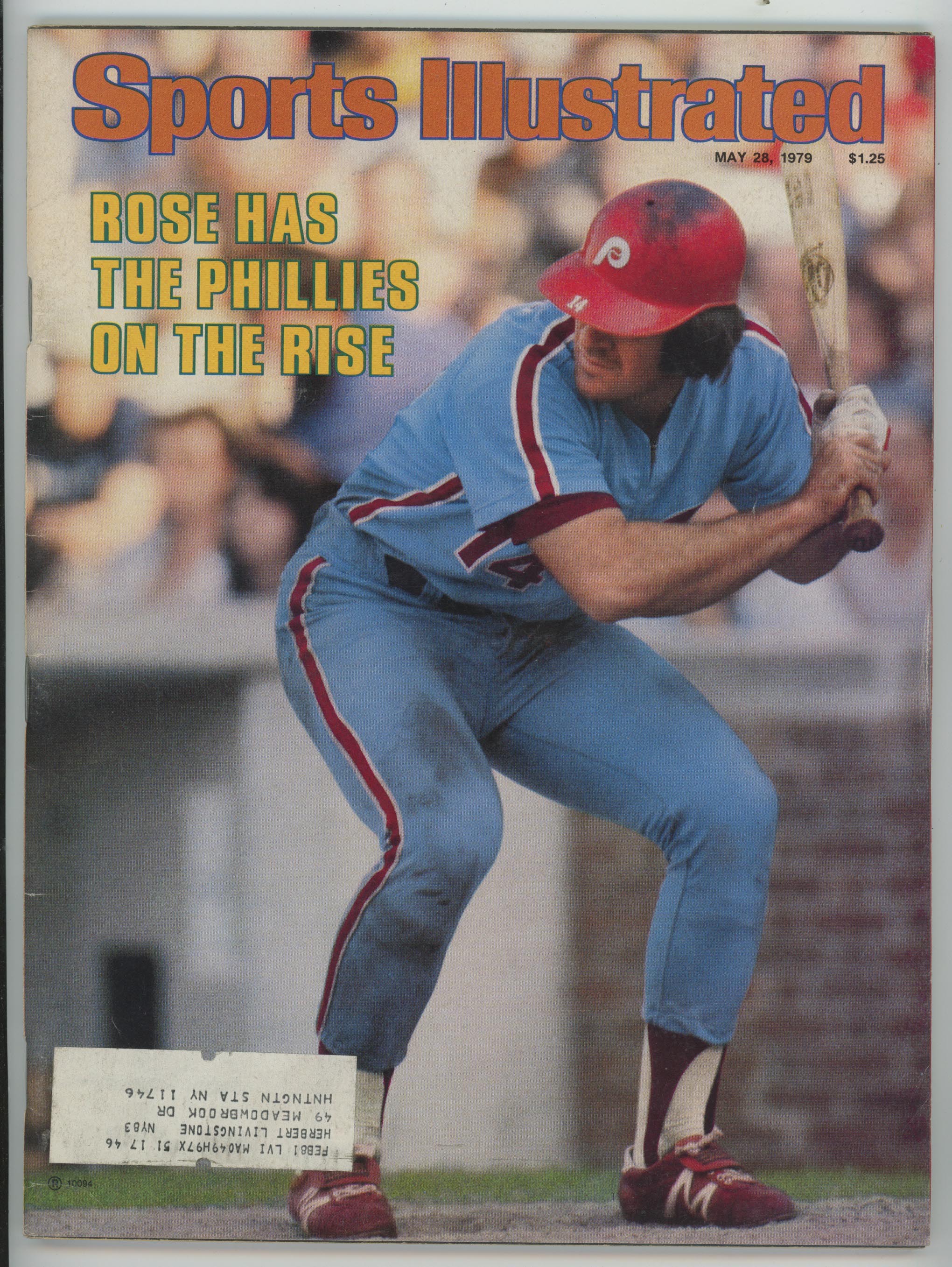 Pete Rose Philadelphia Phillies "Rose Has the Phillies on the Rise" 5/28/79  Sports Illustrated ML