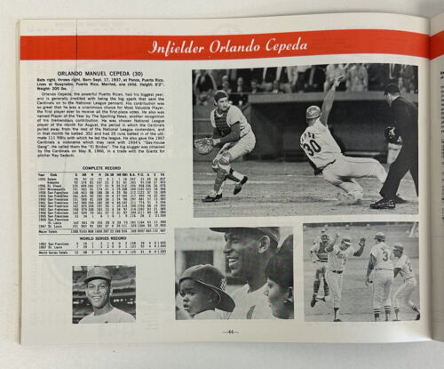 1968 St. Louis Cardinals ‘67 World Champions Official Baseball Yearbook - EX