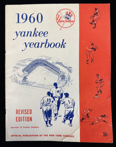 1960 New York Yankees Official Baseball Yearbook Revised Edition VG