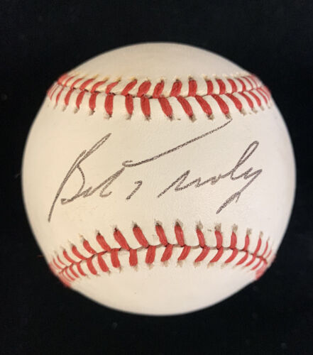 Bob Turley New York Yankees SIGNED Official AL Bobby Brown Baseball w/ hologram