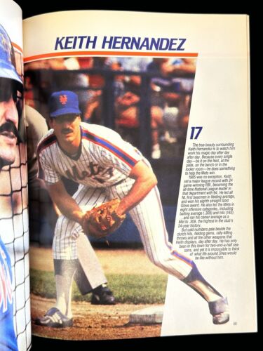 1986 New York Mets Official Baseball Yearbook Revised Edition NM