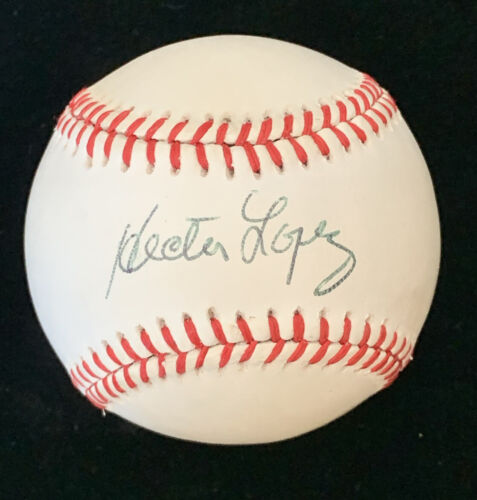 Hector Lopez 1959-66 New York Yankees SIGNED Official NL Baseball w/ hologram