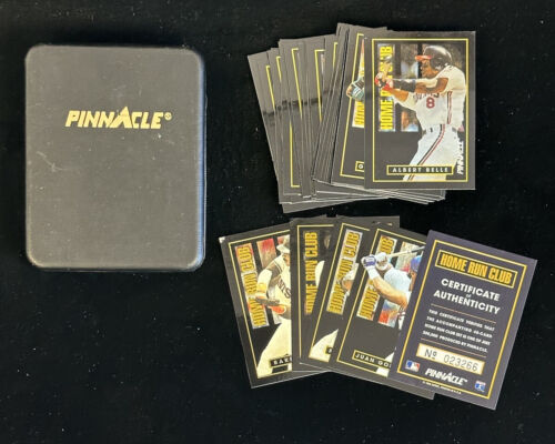 1993 Score Pinnacle Home Run Club Baseball Complete Set of 48 Cards w/ Box