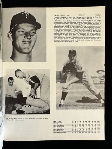 1962 Minnesota Twins Official REVISED Yearbook - EX