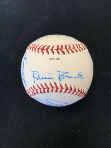 National Old Timers Classic SIGNED Baseball 14 sig w/ Mazeroski Roberts Allen NM