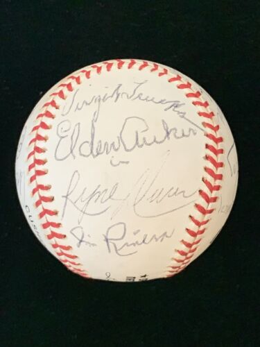 MLB / NFL HOFers & Stars Unique MULTI SIGNED Official NL Baseball 20 sigs Graham