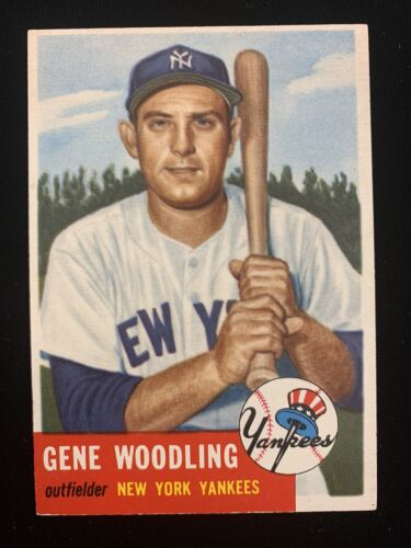 Gene Woodling 1953 Topps NY Yankees Card #264 EX-MT o/c