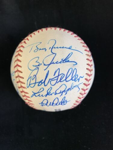 Vintage 1980s National Old Timers Classic Multi Signed Baseball 16 sigs w/ Kaat