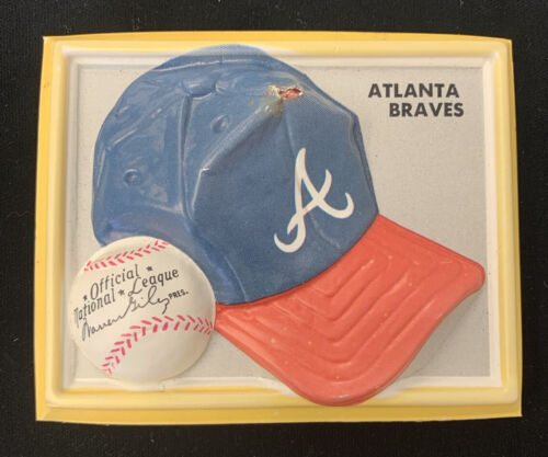 1969 Fleer Cap Plaque – Atlanta Braves - 3 x 3.75"