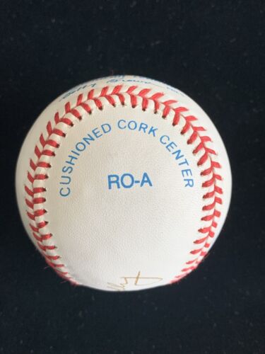 Gene Woodling NY Yankees SIGNED Official AL Bobby Brown Baseball w/ hologram