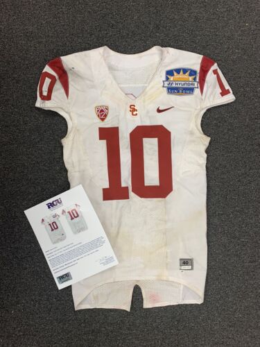 2012 Hayes Pullard USC Trojans Hyundai Sun Bowl Game Used Jersey #10 w/ LOA