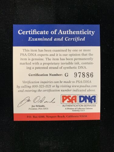 Fay Vincent Commissioner SIGNED Official 1990 World Series Baseball PSA DNA