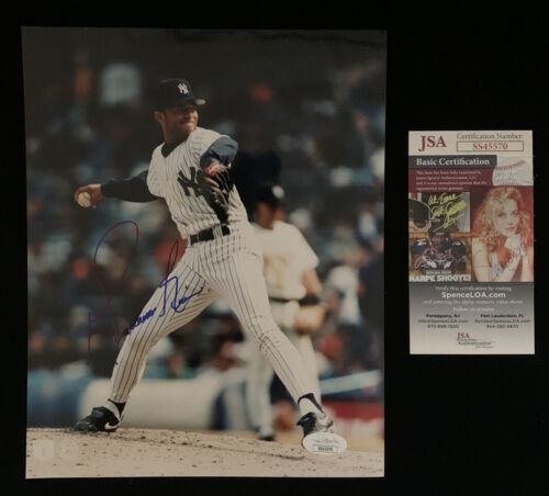 Mariano Rivera New York Yankees EARLY CAREER SIGNED 8x10 Color Photo JSA