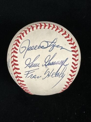 HOF Pitchers + Fran Healy MULTI SIGNED Official AL Baseball 5 sigs w/ Hologram