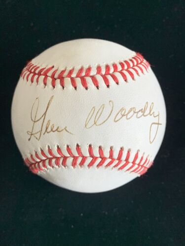 Gene Woodling NY Yankees SIGNED Official AL Bobby Brown Baseball w/ hologram