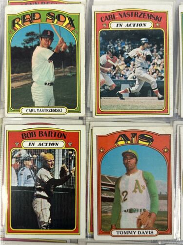 1972 Topps Baseball Partial Set First Series #1-525 inclusive w/ Aaron Clemente