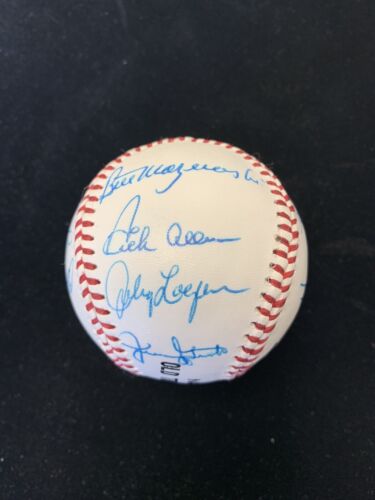 National Old Timers Classic SIGNED Baseball 14 sig w/ Mazeroski Roberts Allen NM