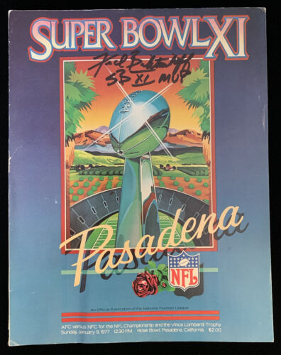 Fred Biletnikoff (Raiders MVP) SIGNED Original Super Bowl XI Program w/ hologram