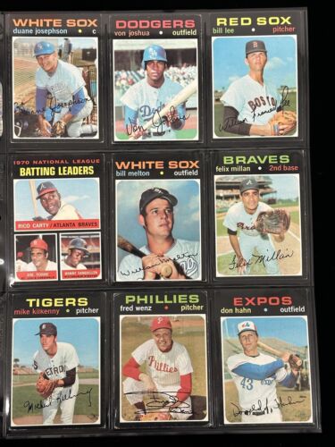 1971 Topps Baseball Partial Starter Set of 183 Diff. Commons Semi-Stars High#’s