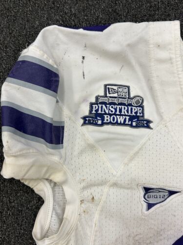 2010 Daniel Thomas Kansas St SIGNED GAME USED NCAA FB Jersey 1st Pinstripe Bowl