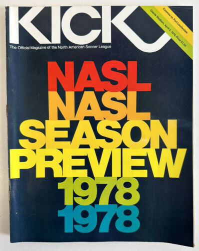 April 2, 1978 NASL Cosmos Soccer Program + 1 Ticket - Chinaglia Scores 3 Goals