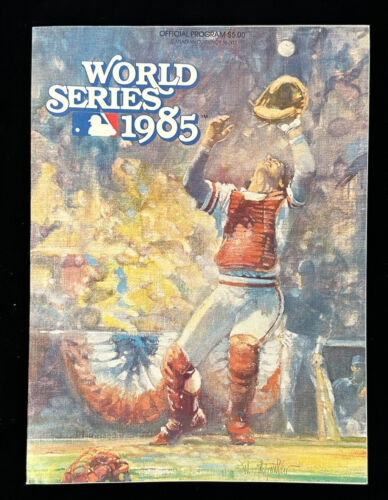 1985 World Series Official Baseball Program Unscored National Edition NM