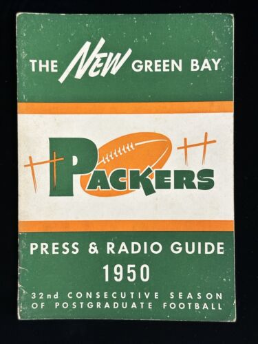 1950 Green Bay Packers NFL Football Press & Radio Media Guide EX