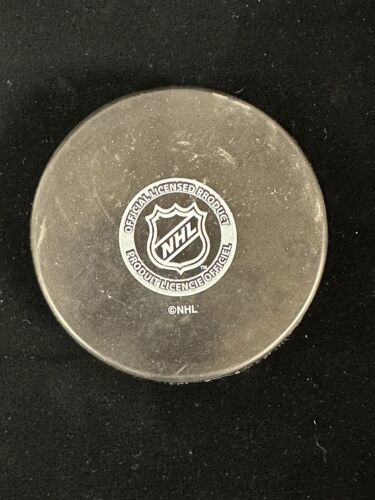 Fredrik Sjostrom #20 NY Rangers RW 2007-09 SIGNED Hockey Puck w/ Hologram