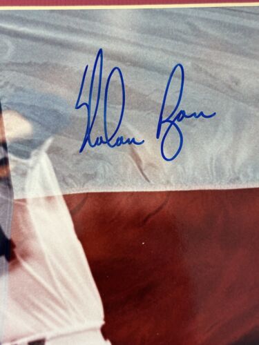 Nolan Ryan Texas Rangers SIGNED 8x10 Color Photo (Large Signature) w/ Ryan COA