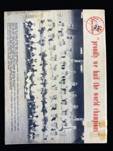 1962 New York Yankees Official Baseball Yearbook VG