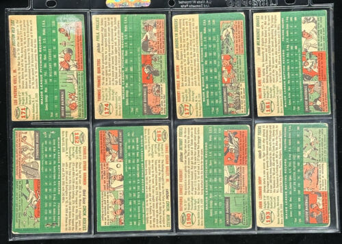 1954 Topps Baseball Starter Set Lot of 75 Different Commons - Low Grade