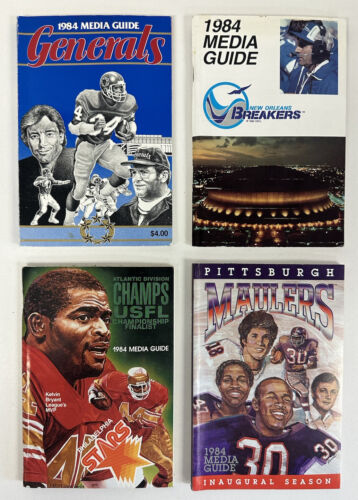 1984 USFL Football Team Media Guides Near Complete Set 17/18