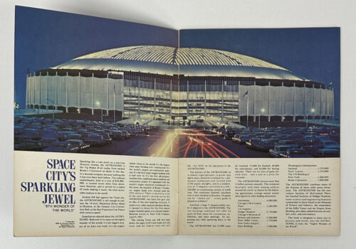 1968 Houston Astrodome Publication - 28 pages of color photos - VG-EX/EX