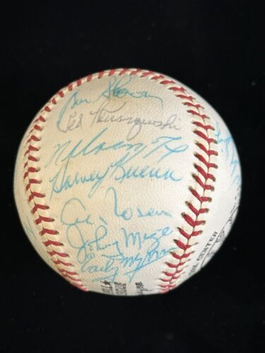 HOFers & Stars MULTI SIGNED Official NL Feeney Baseball 21 sigs w/ Musial & Fox