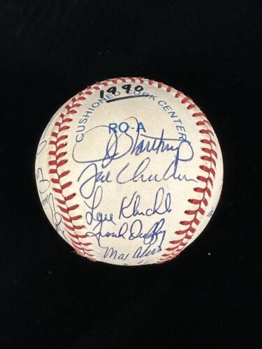 Tigers / Indians HOFers & Stars MULTI SIGNED Baseball 23 sigs w/ hologram