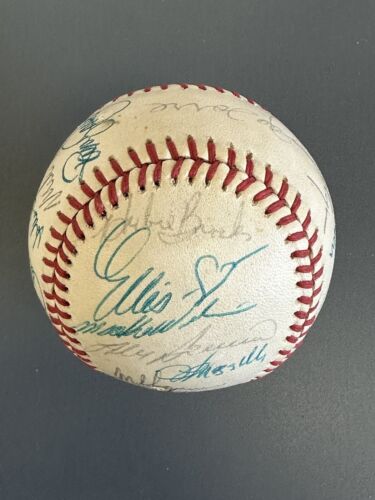 1981 New York Mets TEAM SIGNED Official NL Baseball 28 sig w/ Gibson Torre Staub