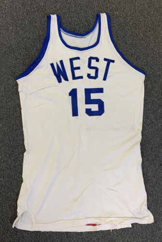 1960’s NCAA College Basketball All Stars Game Used WEST Jersey - Player #15