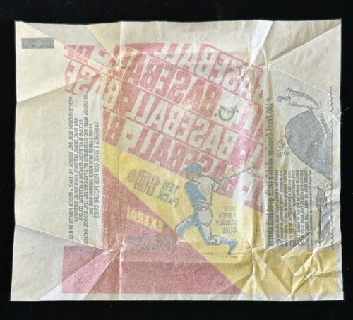 1970 Topps Baseball Card 10-cent Wax Pack Wrapper w/ Whale Tooth Ad