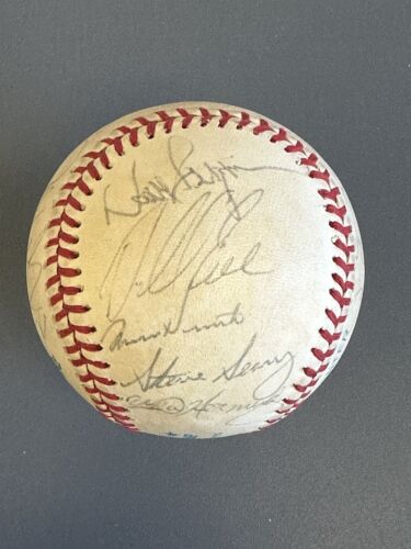 1988 Detroit Tigers Team Signed Official AL Baseball 17 sigs w/ Trammell Beane